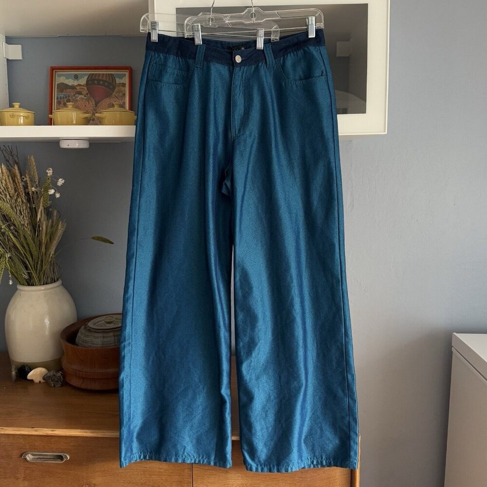 Delia’s by Dolls Kill Wide Leg Jeans Pants Goth Mall Y2K Style Size XXL